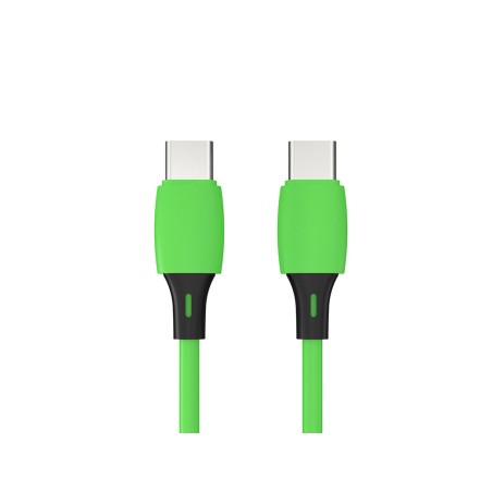 Cable usb c a usb c q connect pvc longitud 2m verde