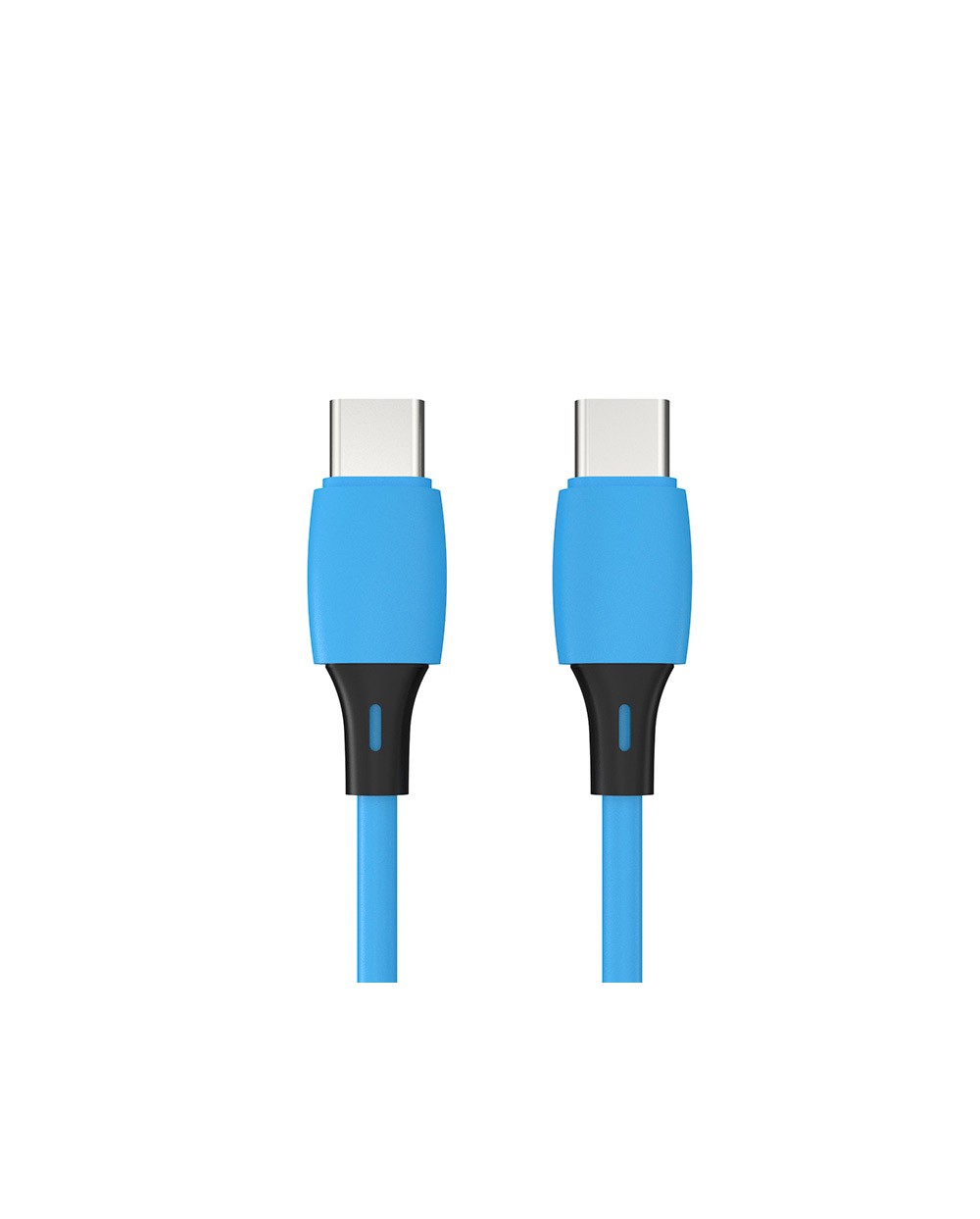 Cable usb c a usb c q connect pvc longitud 1m azul