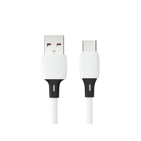 Cable usb c a usb a q connect pvc longitud 2m blanco
