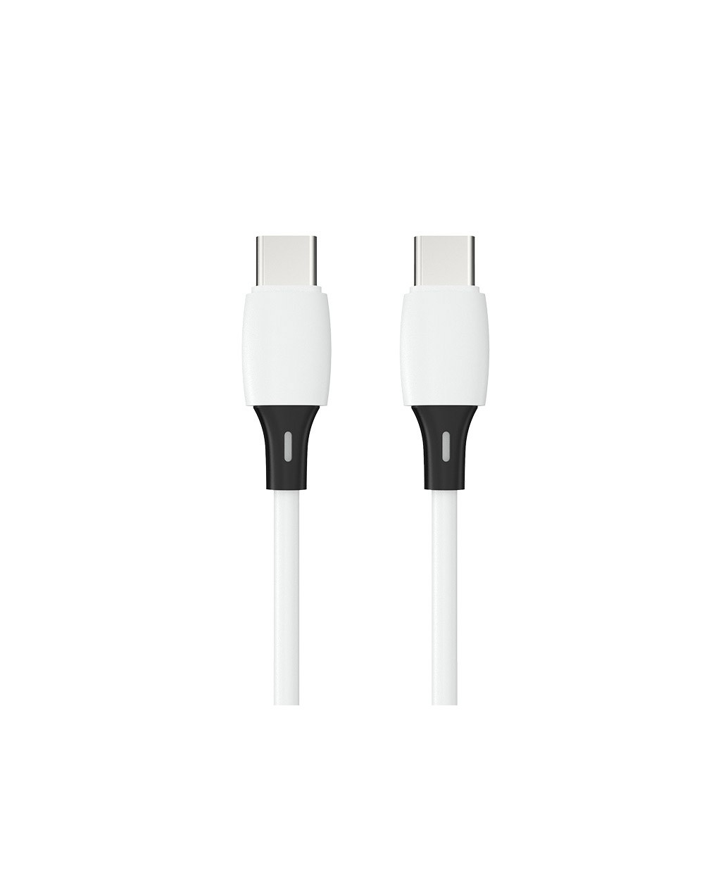 Cable usb c a usb c q connect pvc longitud 2m blanco
