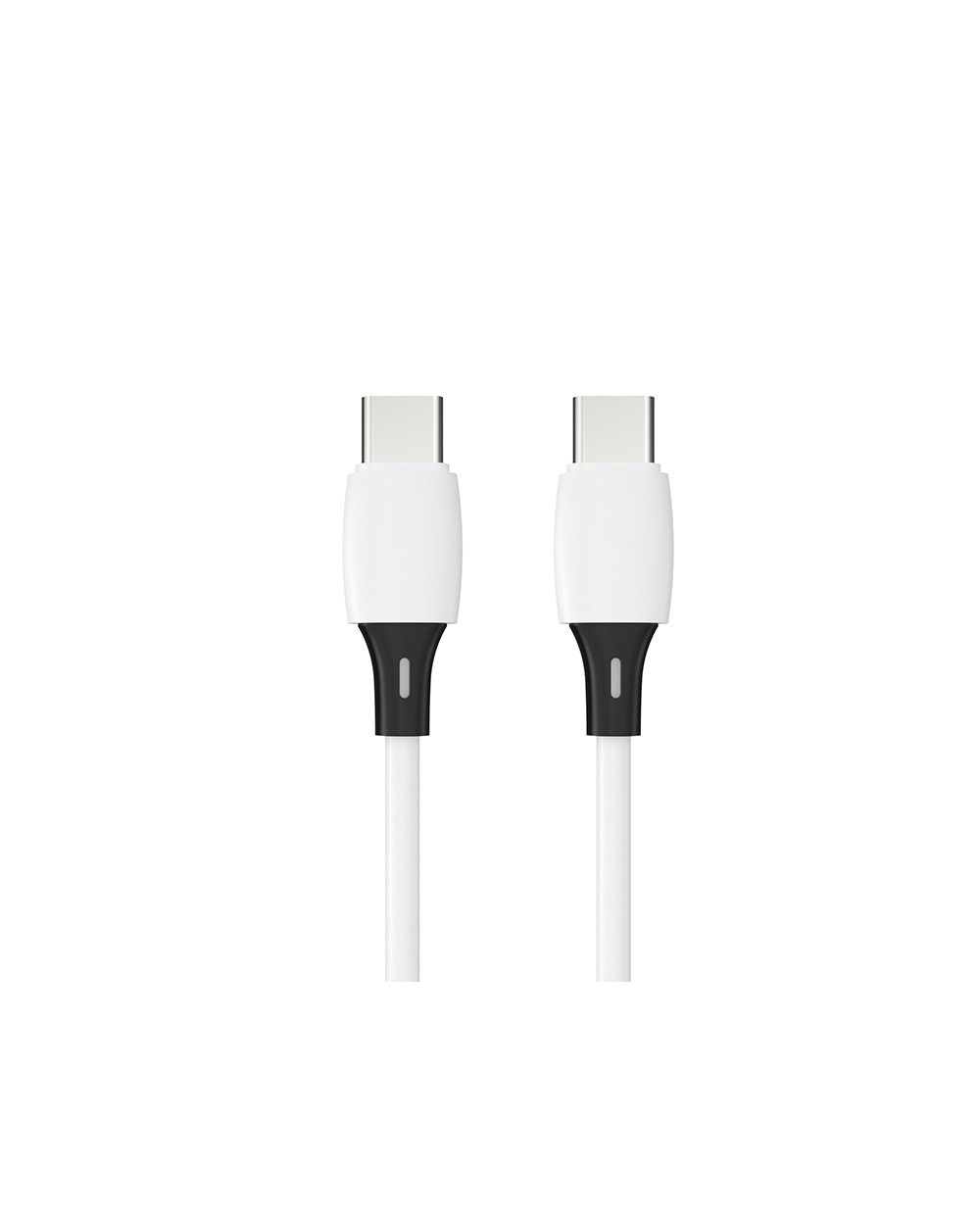 Cable usb c a usb c q connect pvc longitud 1m blanco