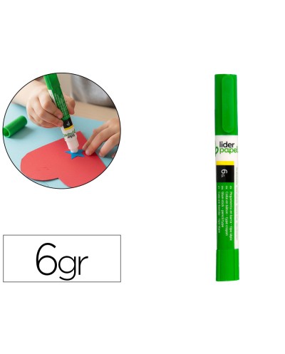 Pegamento liderpapel en barra 6 gr boligrafo con clip