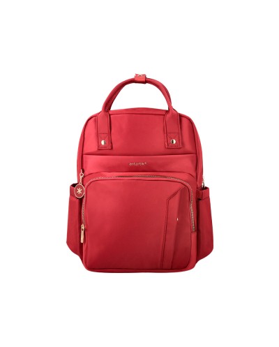 Mochila antartik nova 4 compartimentos color rojo vino 410x180x320 mm
