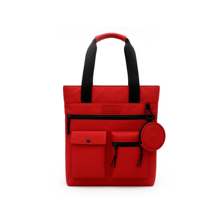 Mochila antartik bolso flip bag con acolchado para portatil 15 burdeos 400x120x390 mm