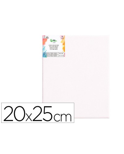 Bastidor liderpapel 3p lienzo grapado parte trasera algodon 100 bordes madera 20x25 cm gramaje 280g m2 certificado