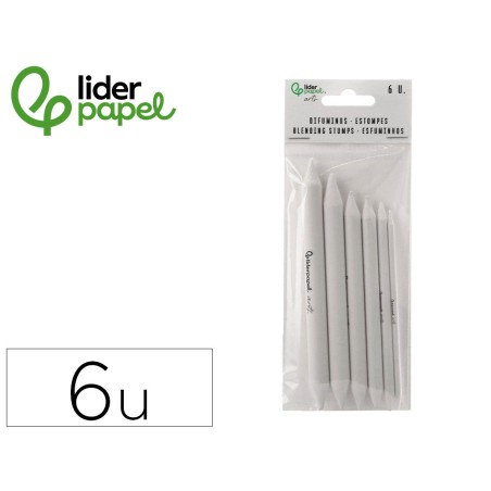 Difumino liderpapel bolsa de 6 unidades diametros surtidos 116 mm 150 mm