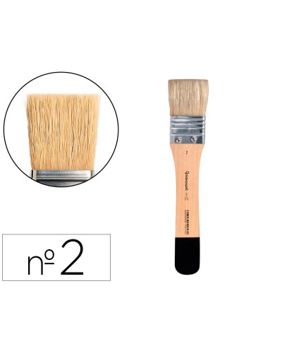 Brocha paletina plana liderpapel ancho 335 mm de pelo de cerda certificado fsc