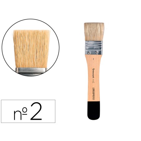 Brocha paletina plana liderpapel ancho 335 mm de pelo de cerda certificado fsc