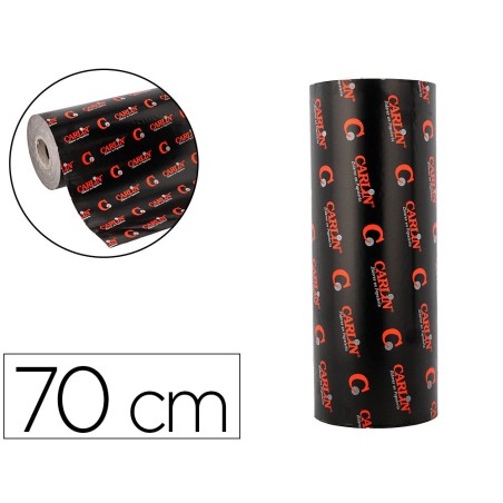 Papel de regalo kraft verjurado carlin bobina grande ancho 70 cm peso 10 kg