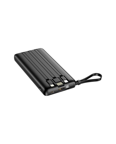 Powerbank veger 10000mah pantalla lcd 3 cables integrados