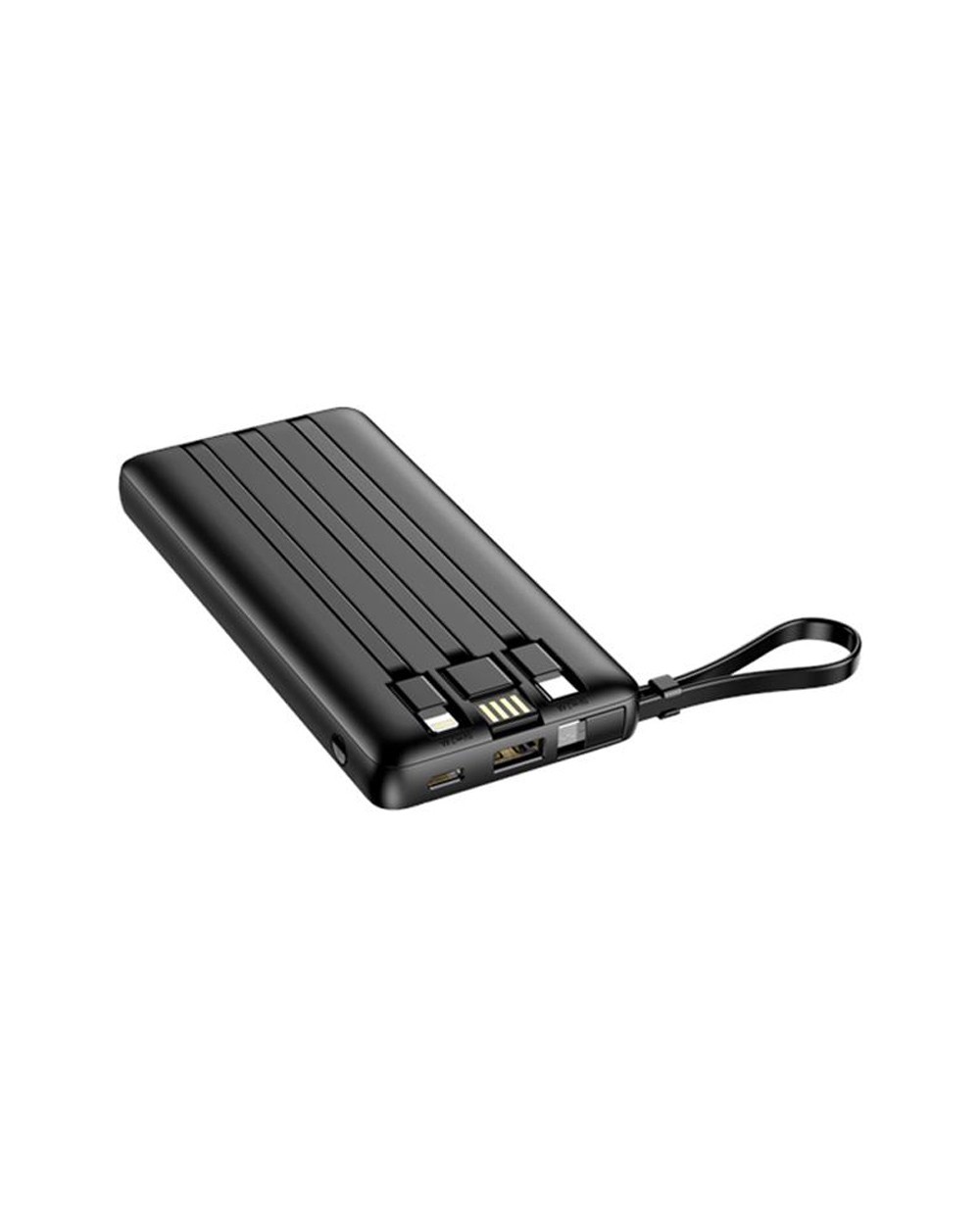 Powerbank veger 10000mah pantalla lcd 3 cables integrados