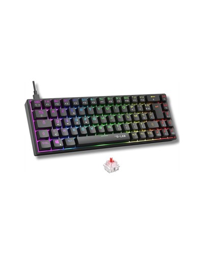 Teclado gaming the g lab keyz titan b sp mecanico negro