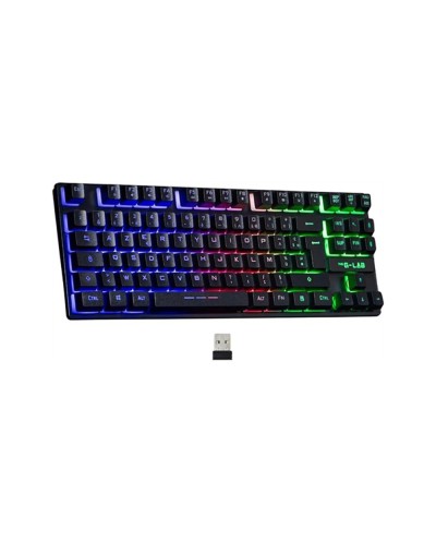 Teclado gaming mini the g lab keyz cae tkl wl sp inalambrico negro