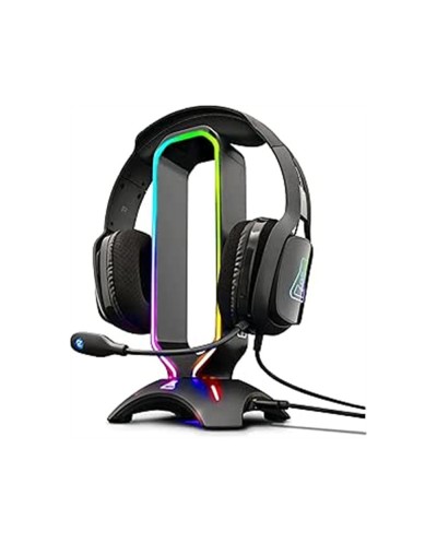 Soporte para auriculares the g lab gaming universal retroiluminado negro
