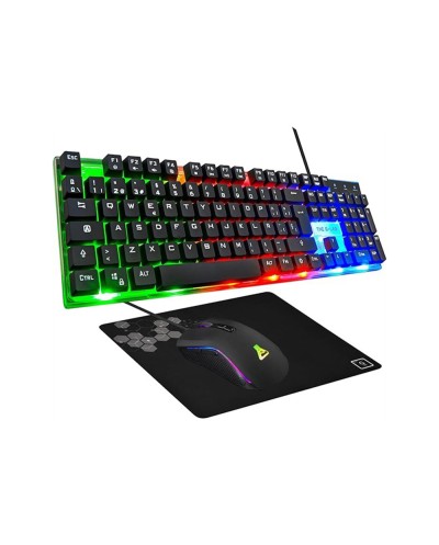 Set teclado raton gaming the g lab combo yttrium sp 3 en 1 y alfombrilla