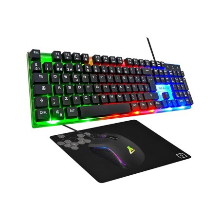 Set teclado raton gaming the g lab combo yttrium sp 3 en 1 y alfombrilla