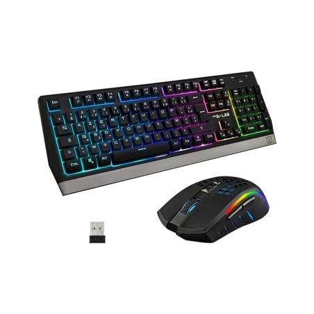 Set teclado raton gaming the g lab combo tungsten sp 2 en 1