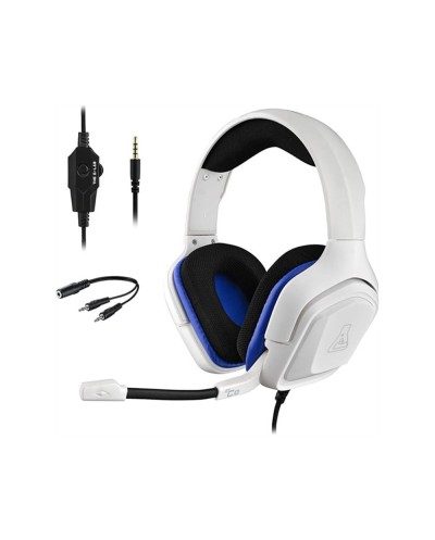 Auriculares gaming the g lab korp cobalt w jack 35mm blanco