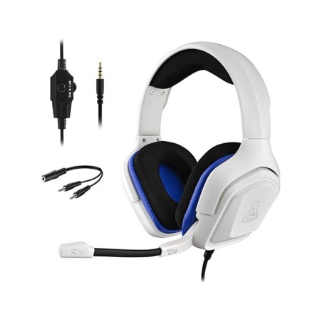 Auriculares gaming the g lab korp cobalt w jack 35mm blanco