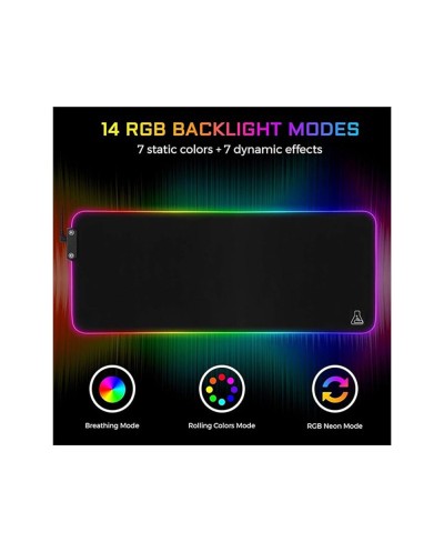 Alfombrilla para raton the g lab xxl pad rubidium gaming 800x300x4mm