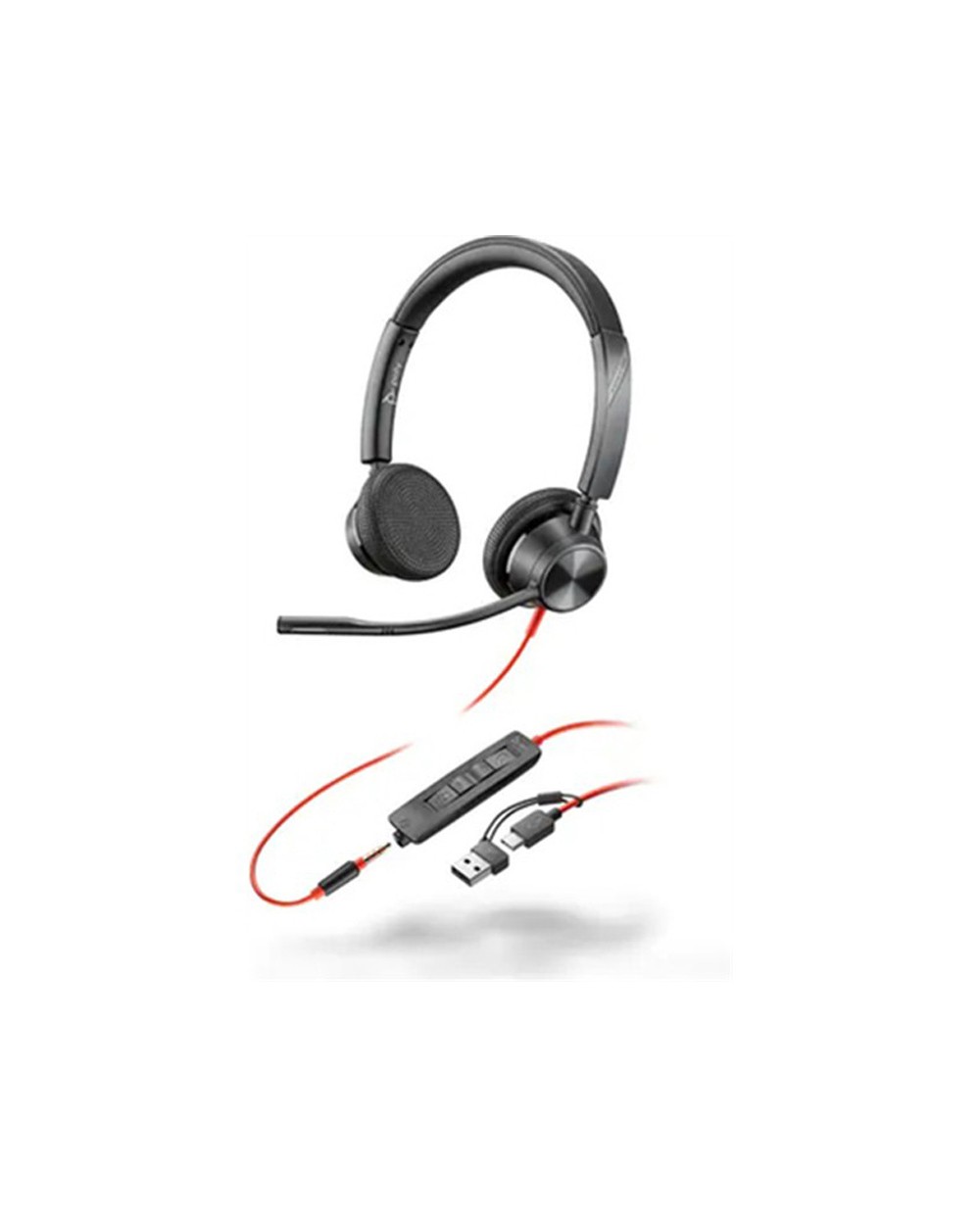 Auriculares poly blackwire 3325 triple conexion