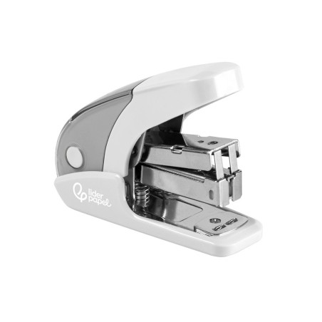 Grapadora liderpapel micro con regalo de caja de 1000 grapas 24 6 26 6 capacidad 20 hojas blanco
