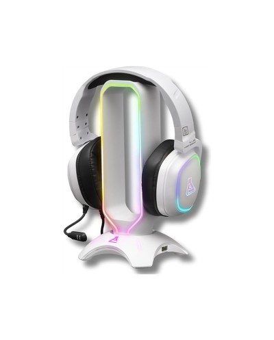 Soporte para auriculares the g lab gaming para auriculares retroiluminacion blanco
