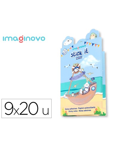 Notas adhesivas imaginovo stick it notebook 160 notas adhesivas pirata tamanos surtidos canon