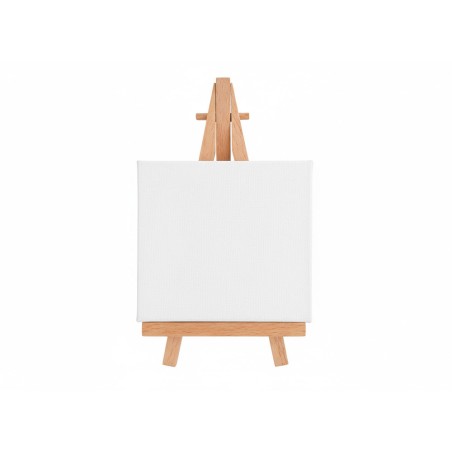 Mini lienzo con caballete liderpapel 8x10 cm gramaje 280g m2 certificado fsc