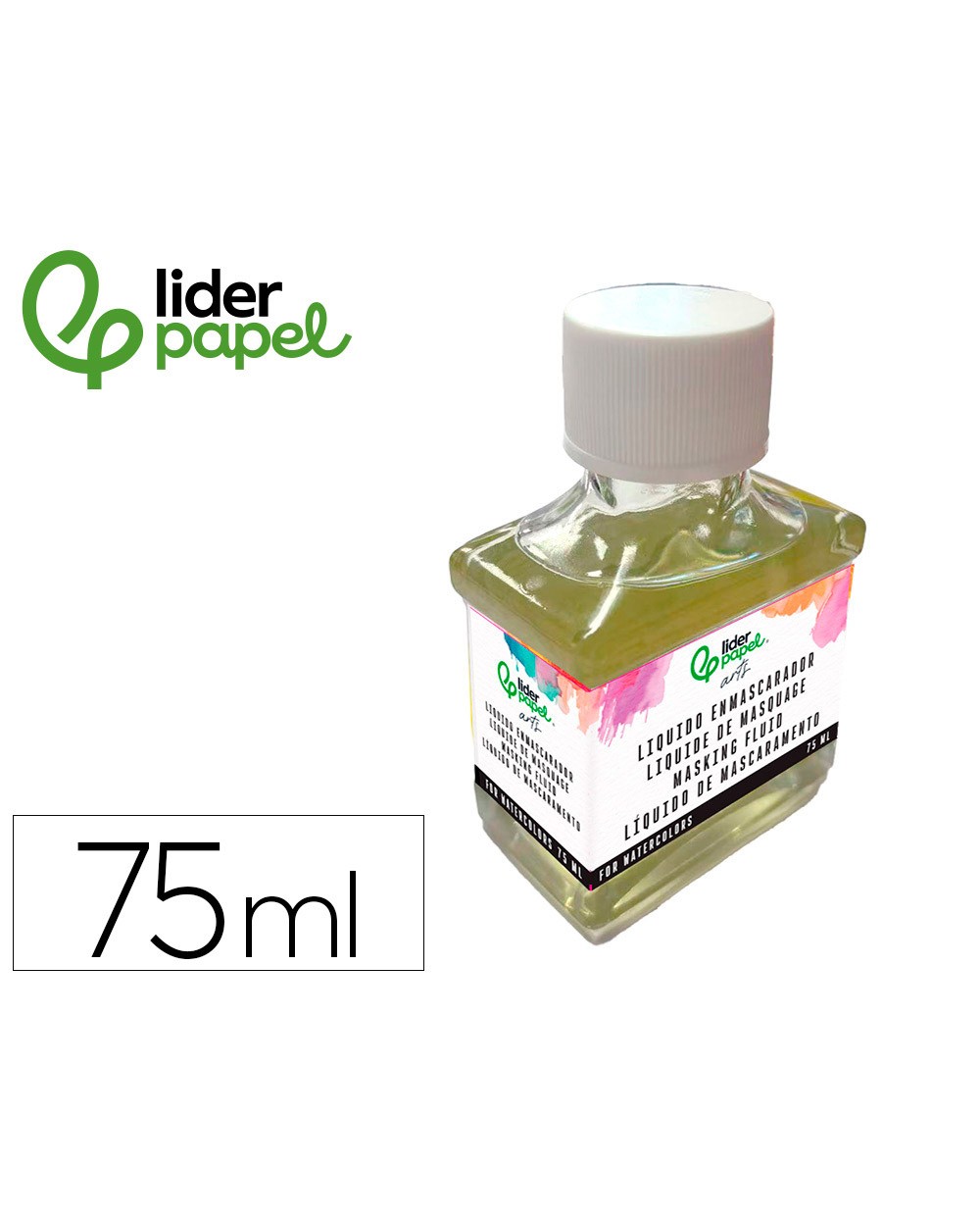 Liquido enmascarador para acuarela liderpapel bote de 75 ml