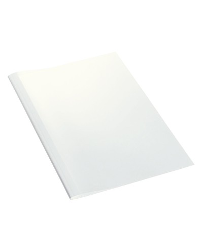Tapa encuadernacion termica leitz carton lomo 3 mm capacidad 30 hojas color blanco caja de 100 unidades