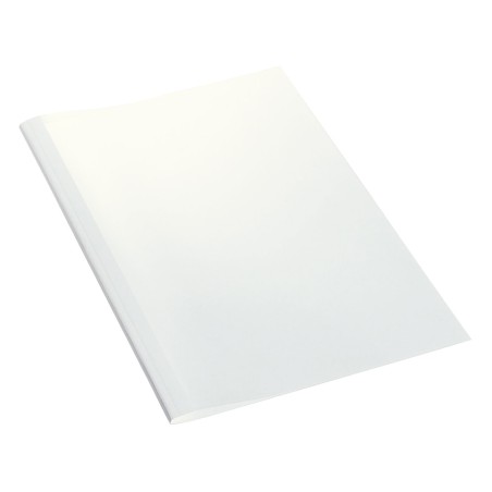 Tapa encuadernacion termica leitz carton lomo 3 mm capacidad 30 hojas color blanco caja de 100 unidades
