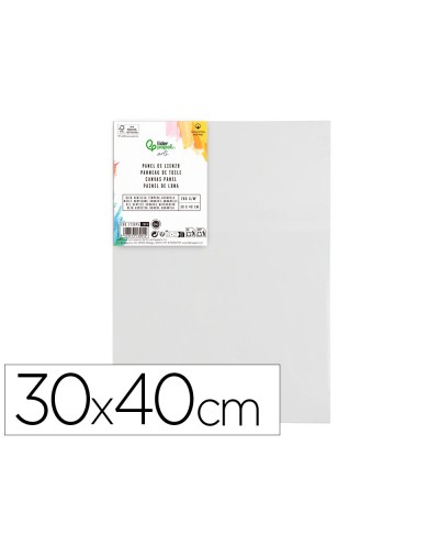 Panel de lienzo liderpapel 30x40 cm gramaje 280g m2 certificado fsc