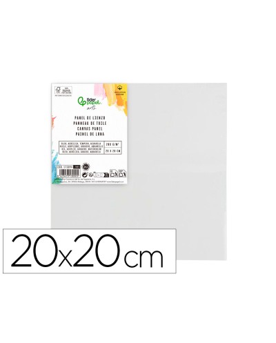 Panel de lienzo liderpapel 20x20 cm gramaje 280g m2 certificado fsc