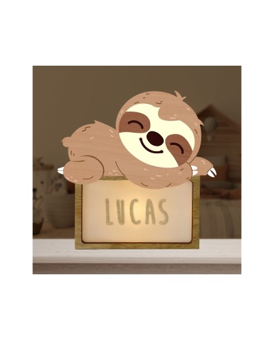 Lampara vintiun personalizable little lazy bear