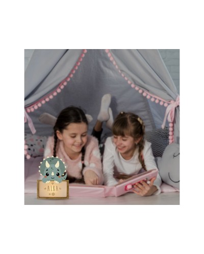 Lampara vintiun personalizable little dino triceratops