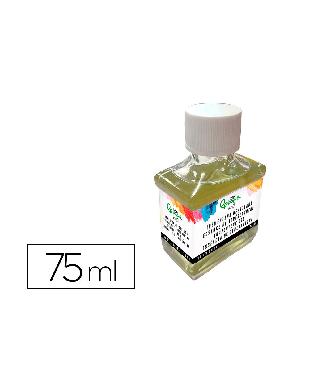 Trementina destilada liderpapel para oleo bote de 75 ml