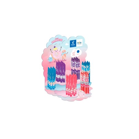Boligrafo pilot frixion ball clicker borrable fancy sweet paradise expositor de 48 unidades colores surtidos
