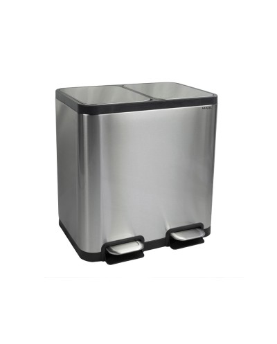 Papelera metalica maul cycle acero inoxidable con pedal 2020 litros