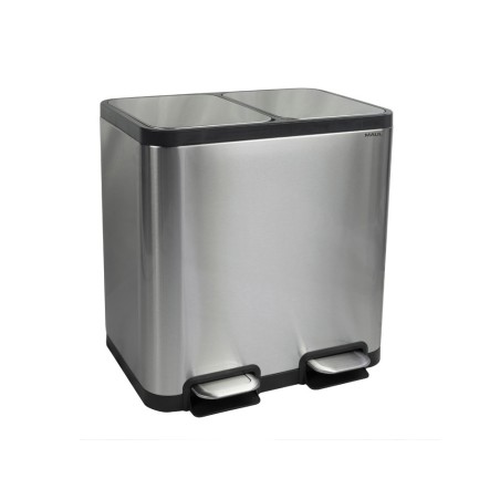 Papelera metalica maul cycle acero inoxidable con pedal 2020 litros