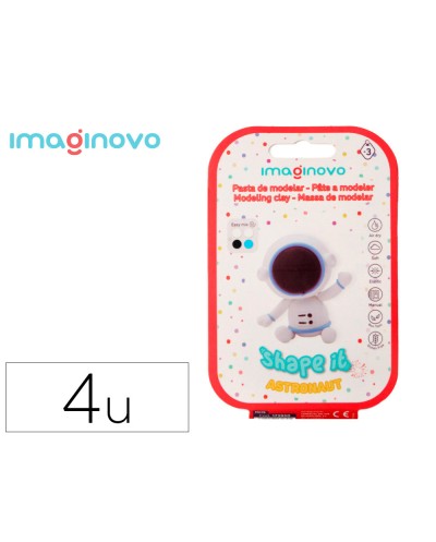 Pasta para modelar imaginovo de secado al aire set de colores surtidos con instrucciones astronauta