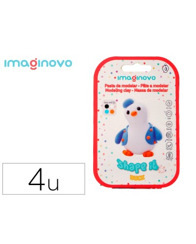 Pasta para modelar imaginovo de secado al aire set de colores surtidos con instrucciones pinguino