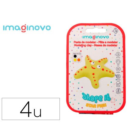 Pasta para modelar imaginovo de secado al aire set de colores surtidos con instrucciones estrella de mar