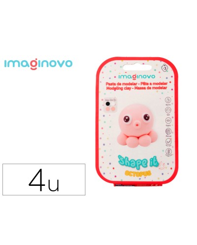 Pasta para modelar imaginovo de secado al aire set de colores surtidos con instrucciones pulpo