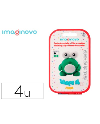 Pasta para modelar imaginovo de secado al aire set de colores surtidos con instrucciones rana