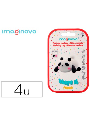 Pasta para modelar imaginovo de secado al aire set de colores surtidos con instrucciones panda