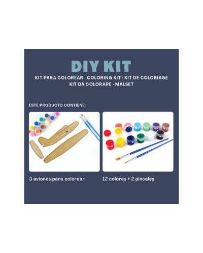 Kit para colorear vintiun airplane
