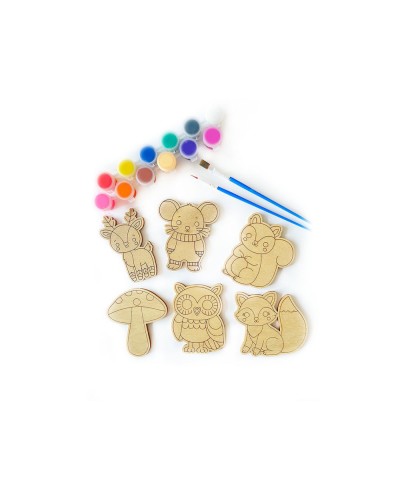 Kit para colorear vintiun forest animals