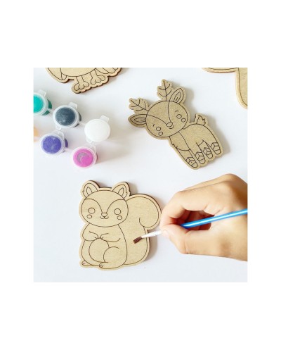 Kit para colorear vintiun forest animals