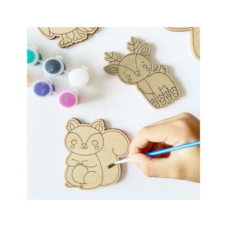 Kit para colorear vintiun forest animals